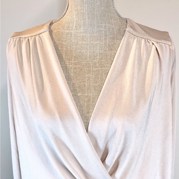 Free People Wrap Bodysuit - Thong - No show - pearl - soft pink - Long sleeve - Picture 2 of 5